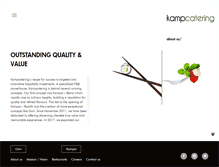 Tablet Screenshot of kampcatering.com